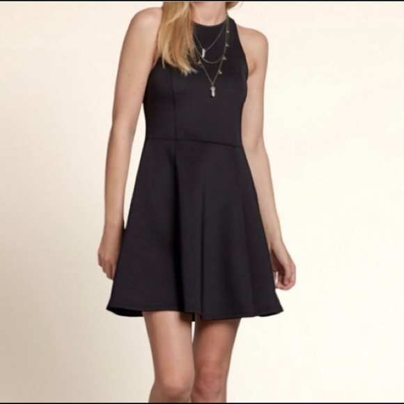 Hollister Dresses & Skirts - 🖤 Hollister Neoprene Skater Dress